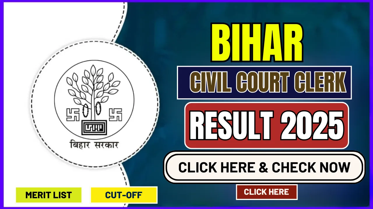 Bihar Civil Court Clerk Result 2025